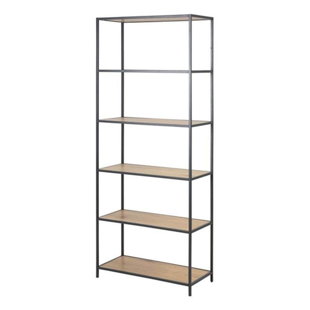 Hoge staande boekenkast Vic industrieel hout Naturel