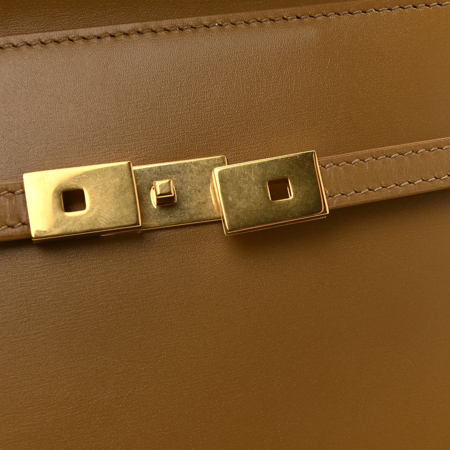 Smooth Calfskin Mini Manhattan Shoulder Bag Natural Tan - Top Club