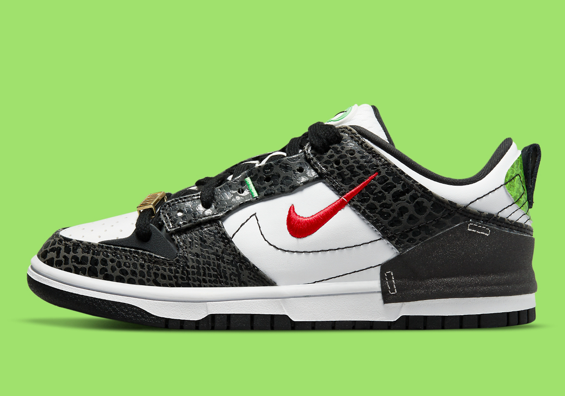 Wmns Dunk Low Disrupt 2  Just Do It   Black Snakeskin  DV1490-161 - Sneaker Replica Workshop