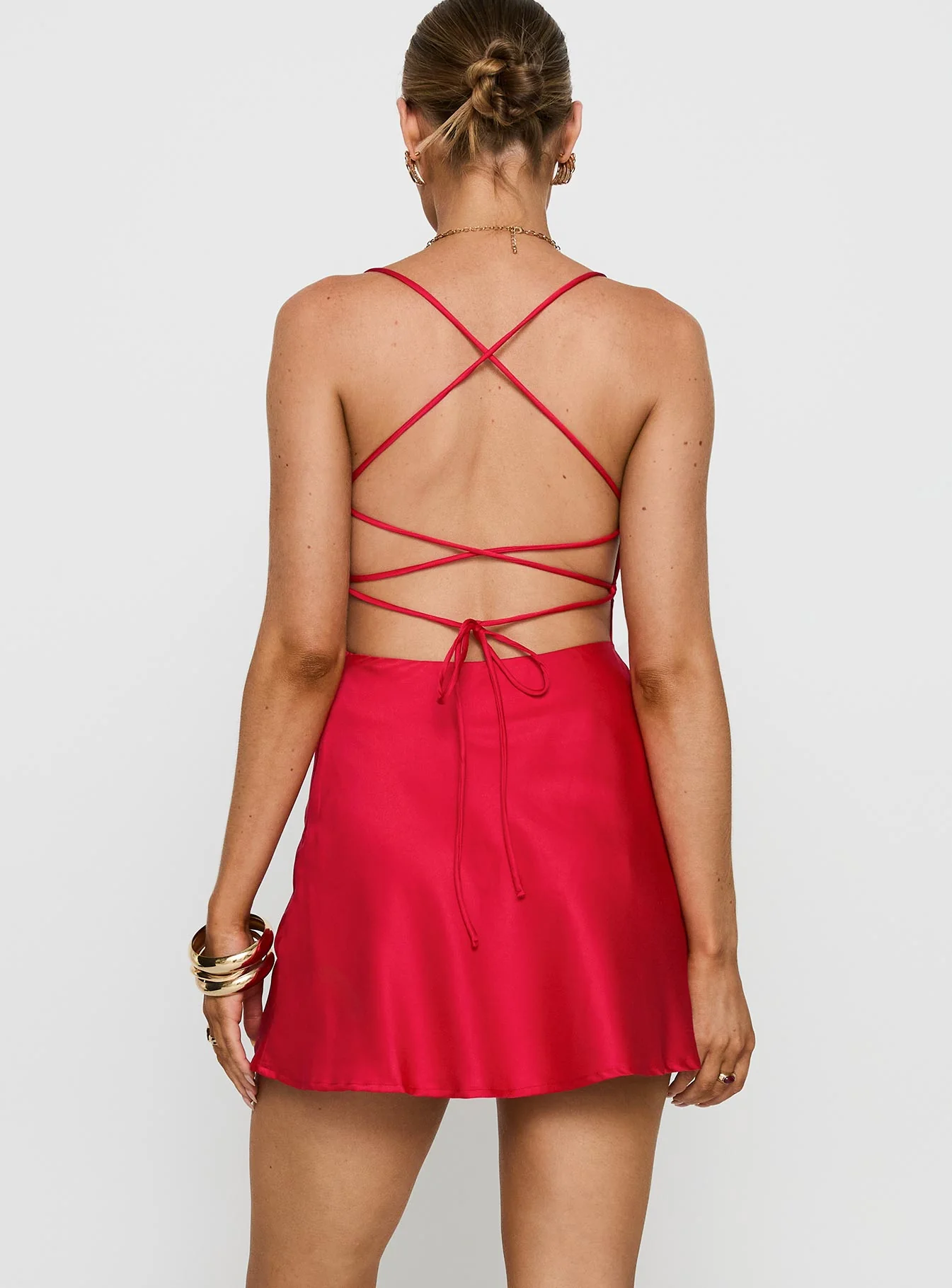 Celena Mini Dress Red