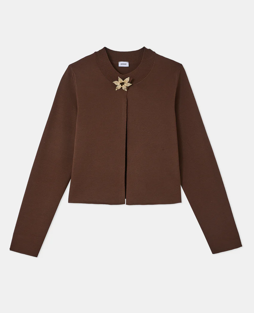 Pimkie Gilet court avec 1 pression et détail bijou