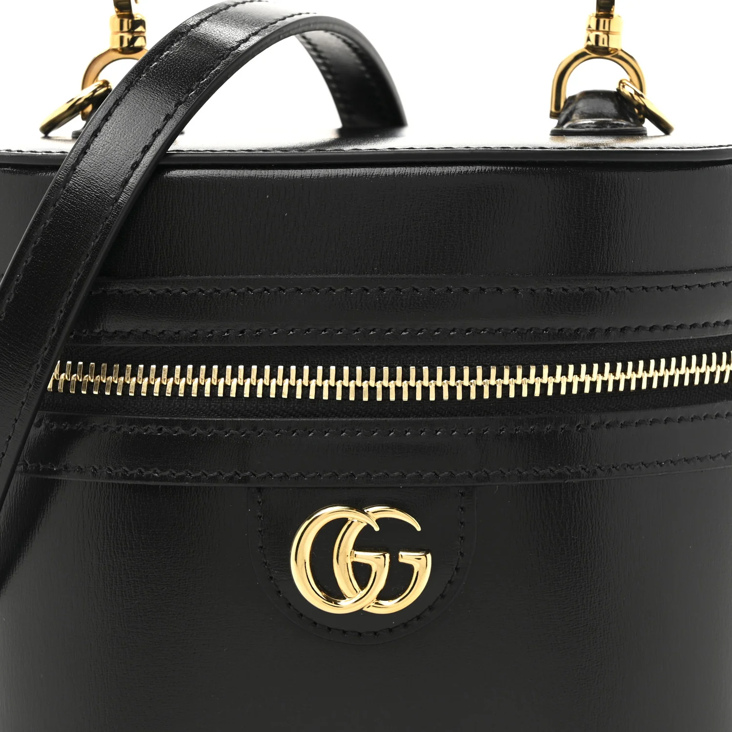 Calfskin Mini Bamboo Top Handle Shoulder Bag Black - Top Club