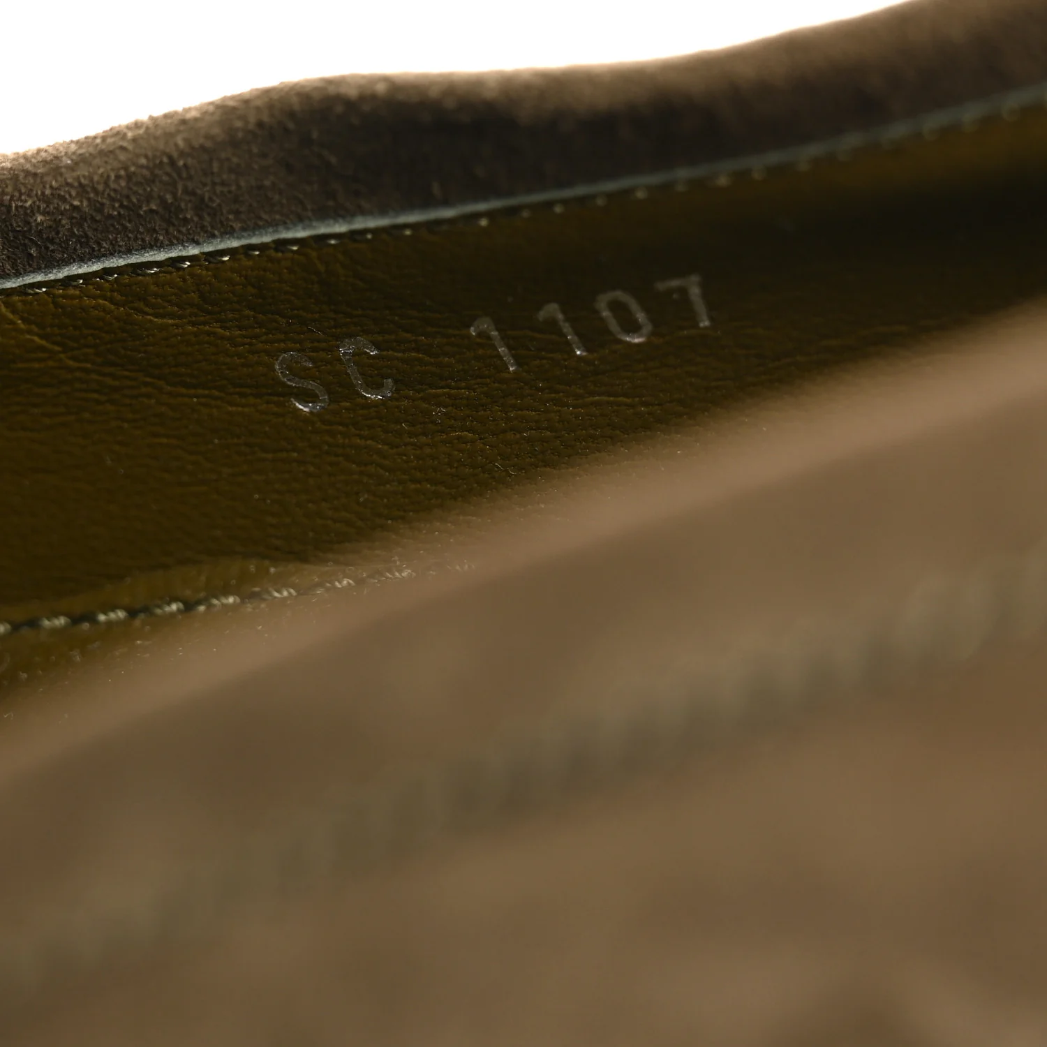 Suede Upper Case Flat Loafers 40 Green - Top Club