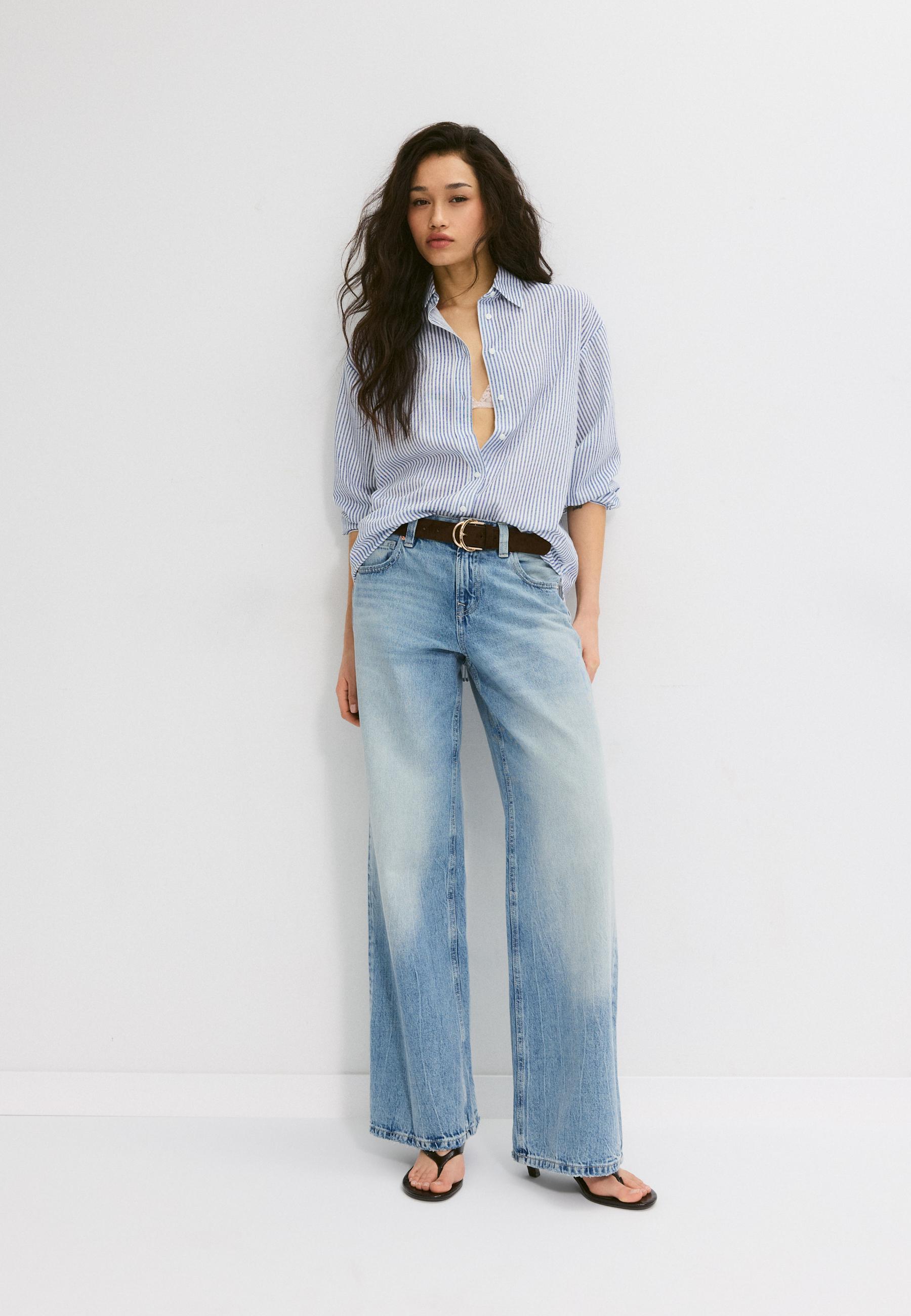 LINEN-EFFECT SHIRT