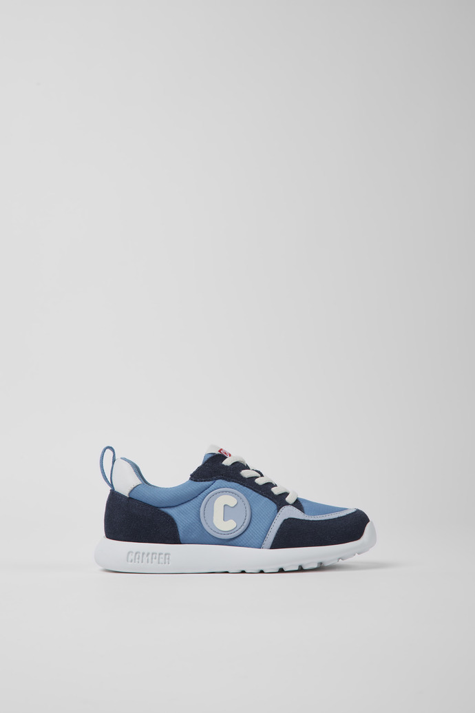 Driftie Blue Canvas and Nubuck Sneakers for Boys