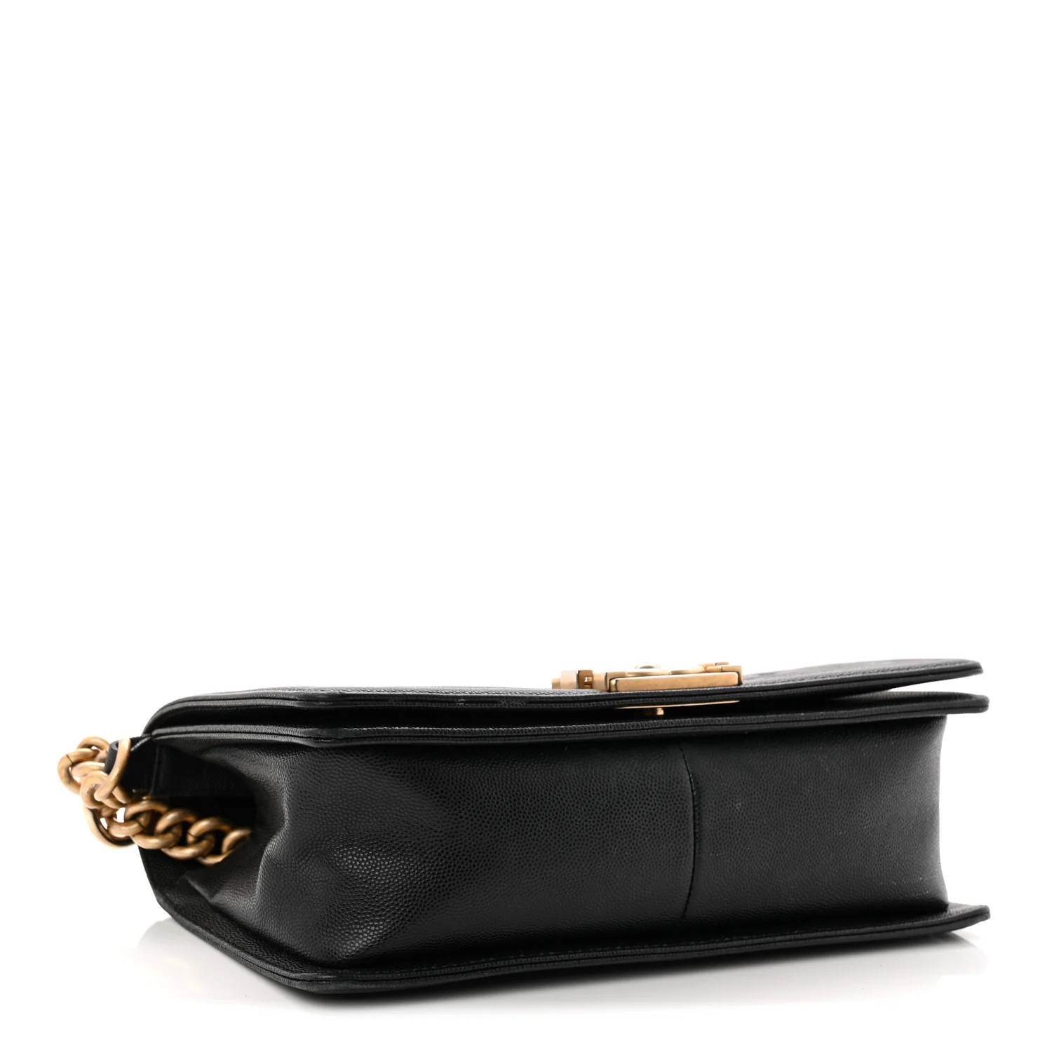 Caviar Quilted Medium Boy Flap Black - Top Club