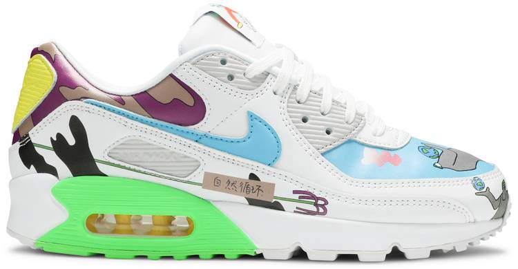 Ruohan Wang x Air Max 90 Flyleather CZ3992-900 - Sneaker Replica Workshop