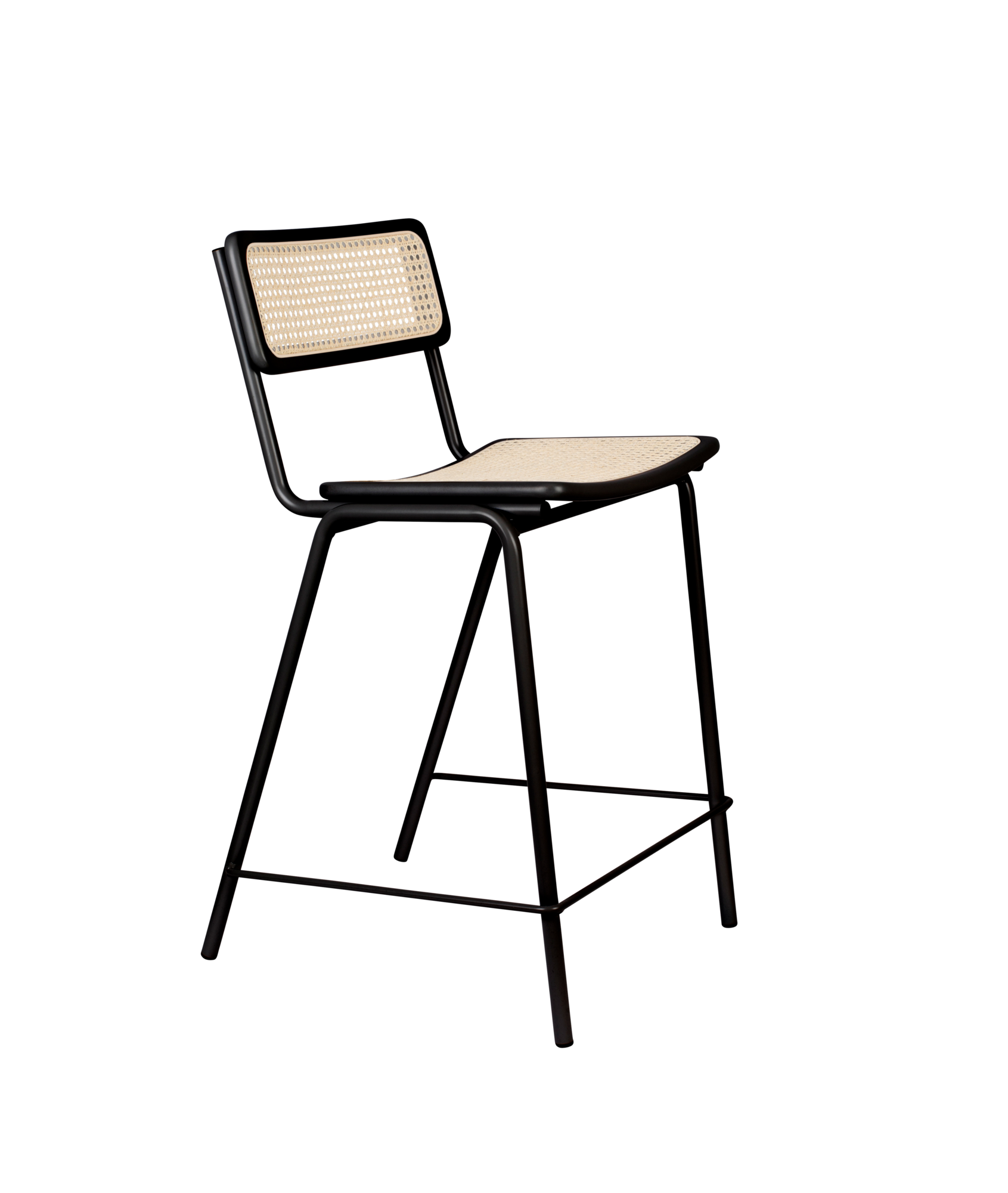 Barkruk Jort (zithoogte 66,50 cm) zwart/naturel