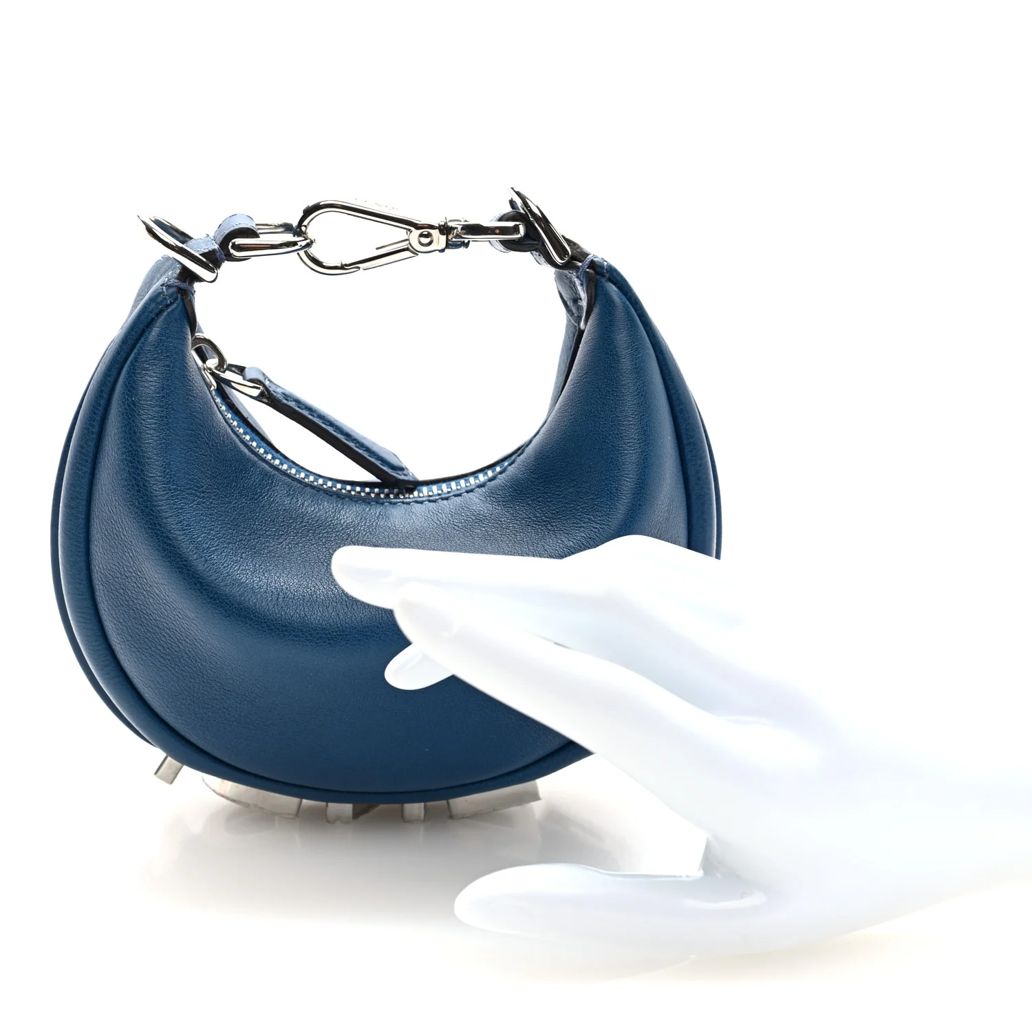 Vitello Grace Matte Nano Fendigraphy Hobo Charm Mirto