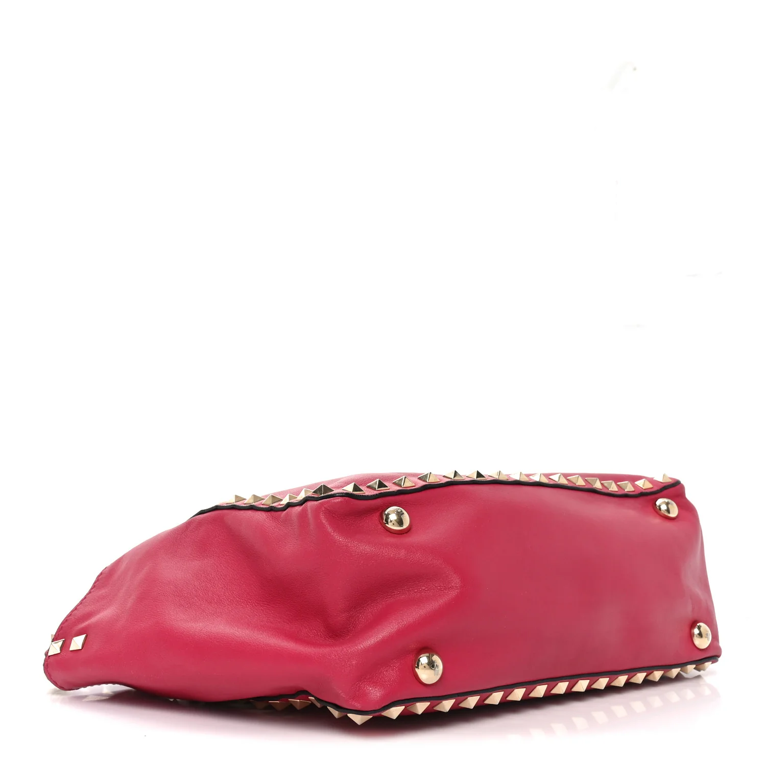 Vitello Small Rockstud Tote Cyclamin - Top Club
