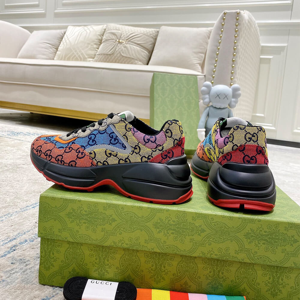 Gucci Multicolor GG Supreme Rhyton Sneaker - Top Club