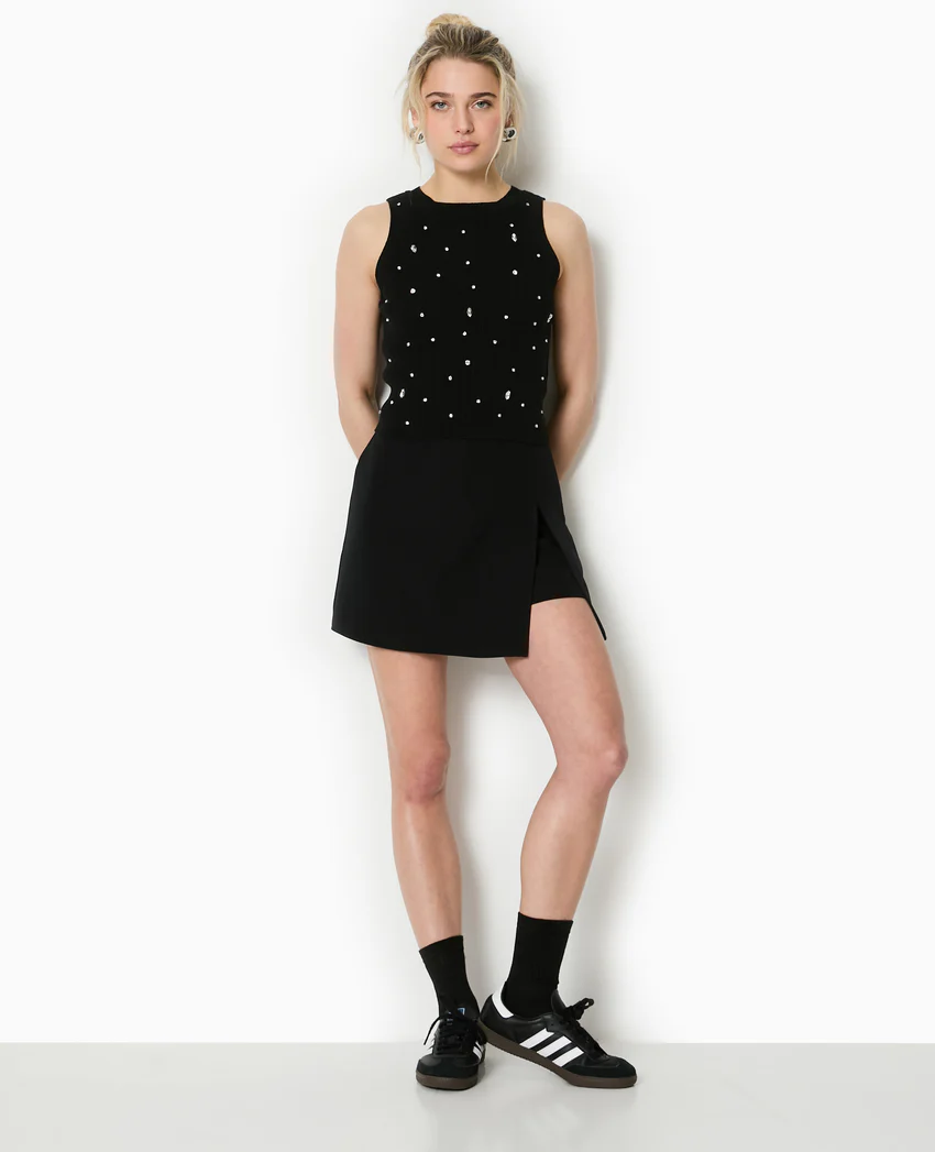 Pimkie Top sans manches en maille avec strass