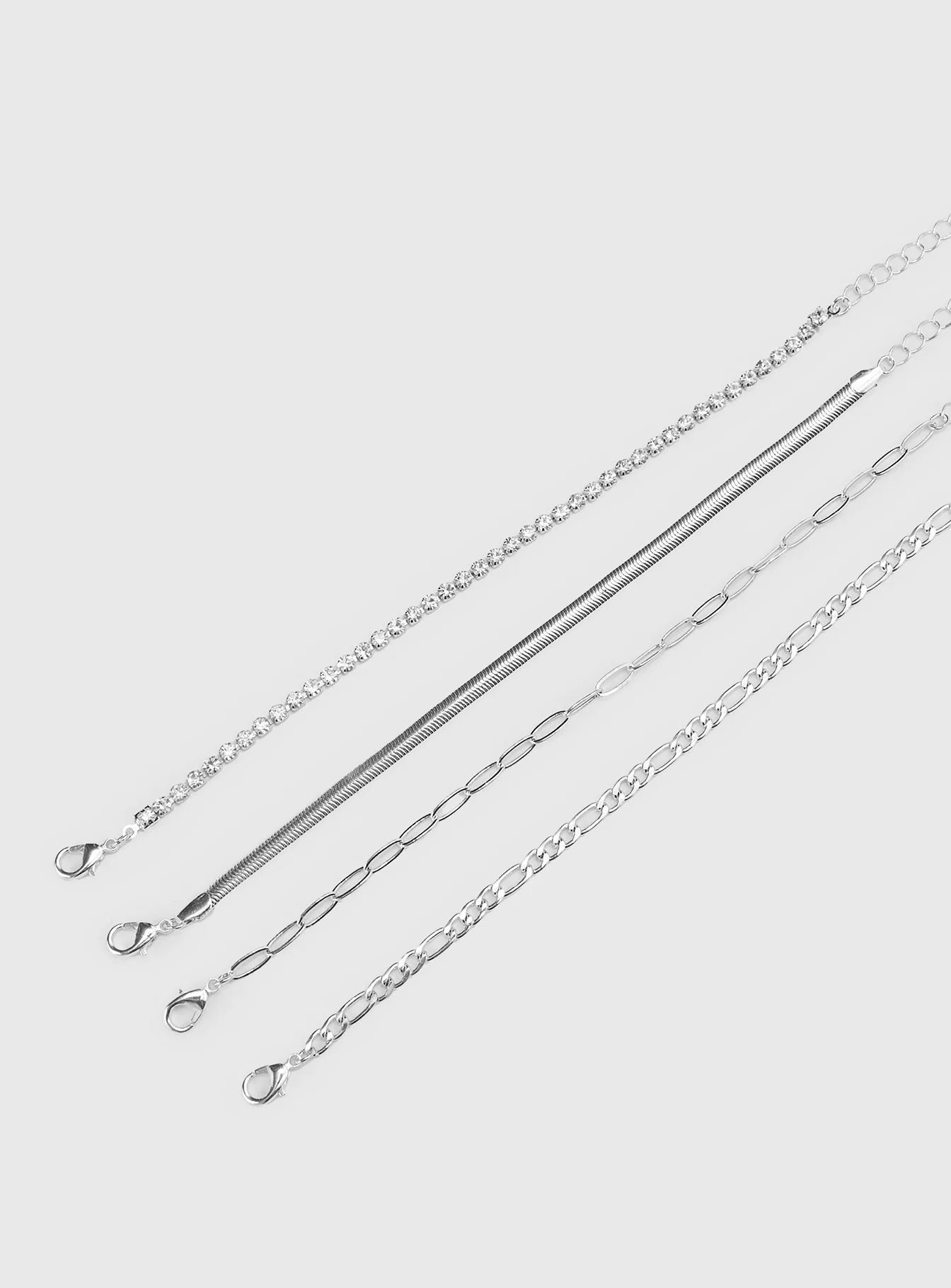 Esmerie Bracelet Set Silver