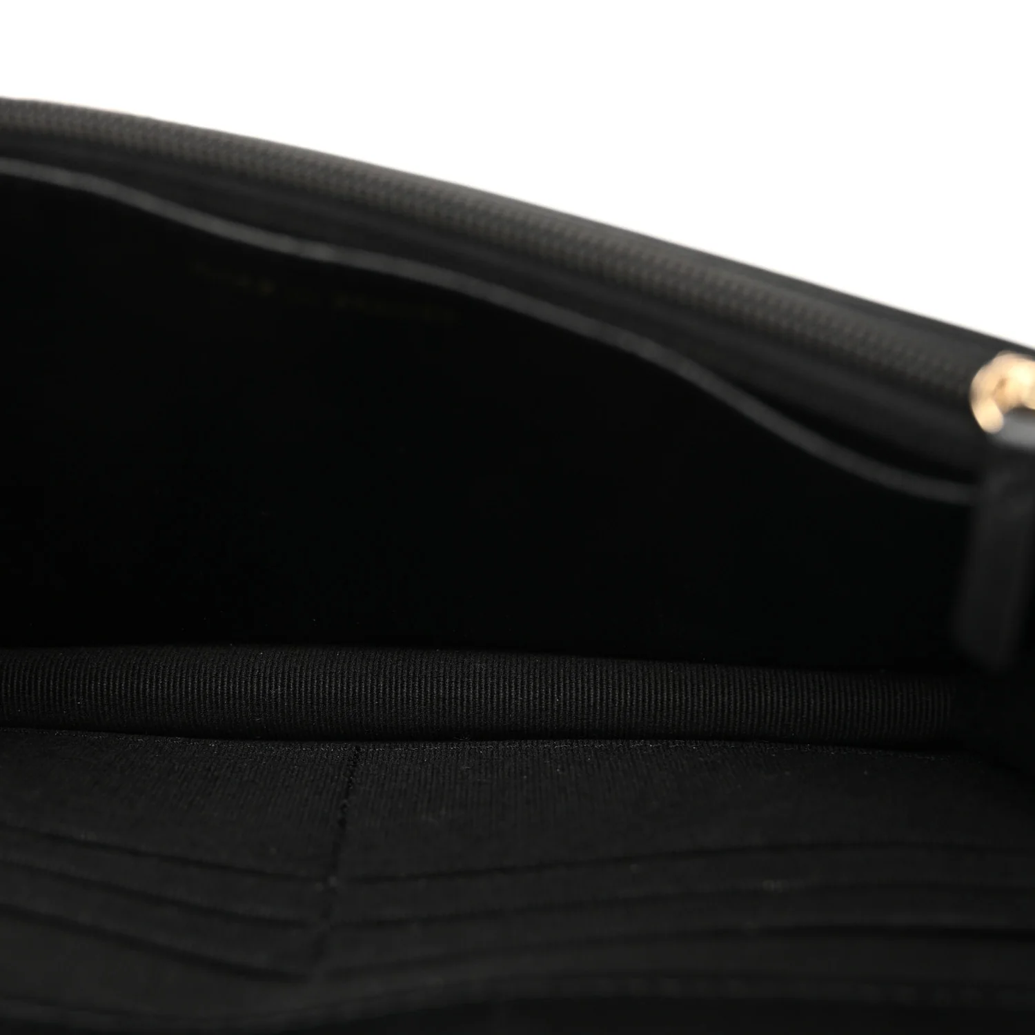 Lambskin Quilted Top Handle Trendy CC Wallet On Chain WOC Black - Top Club