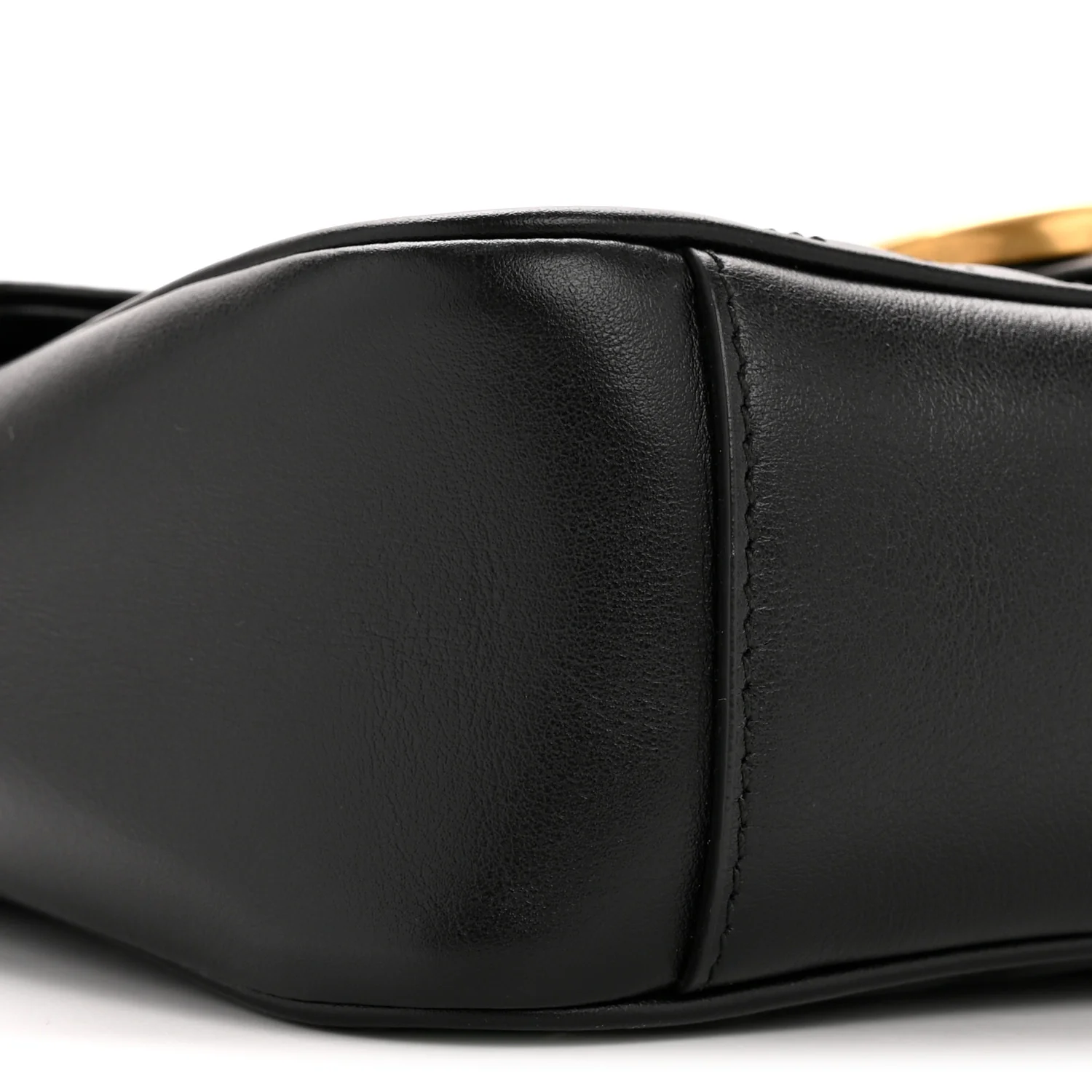Calfskin Matelasse Small GG Marmont Shoulder Bag Black - Top Club