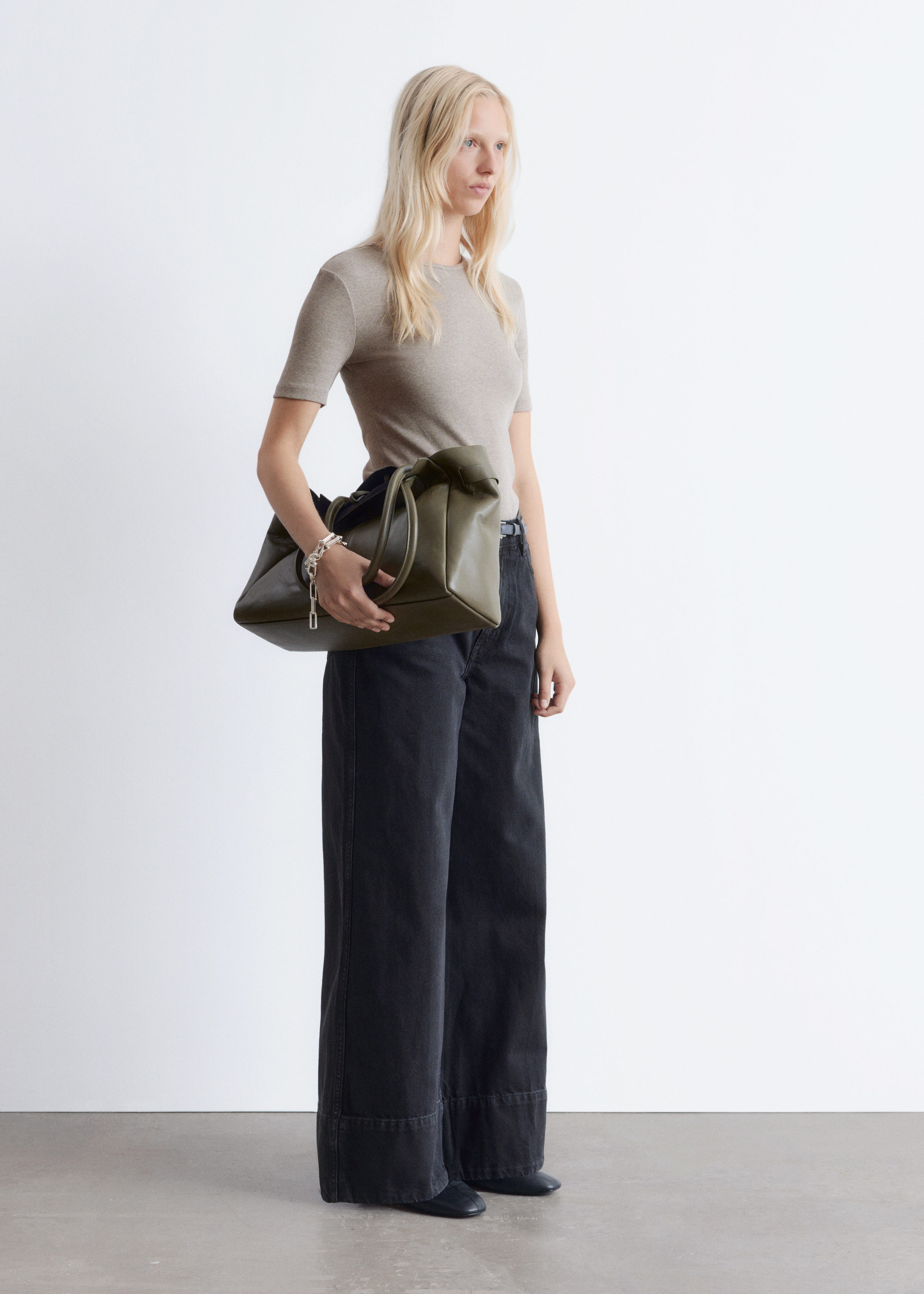 & Other Stories RIBBED T-SHIRT