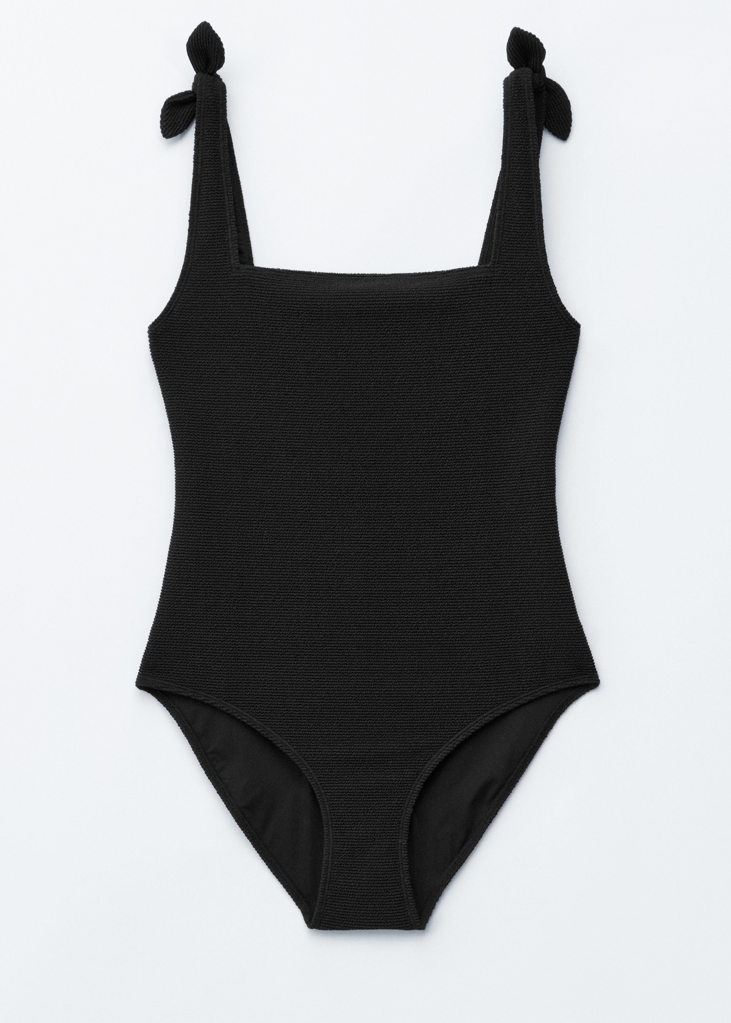 & Other Stories TEXTURED BOW TIE SWIMSUIT