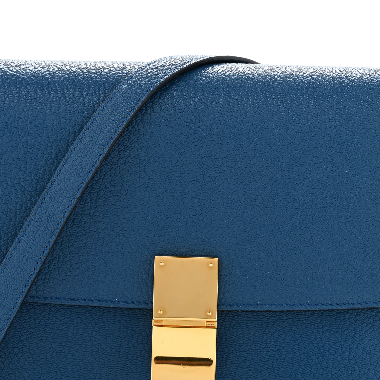 Goatskin Medium Classic Box Flap Bag Deepsea - Top Club