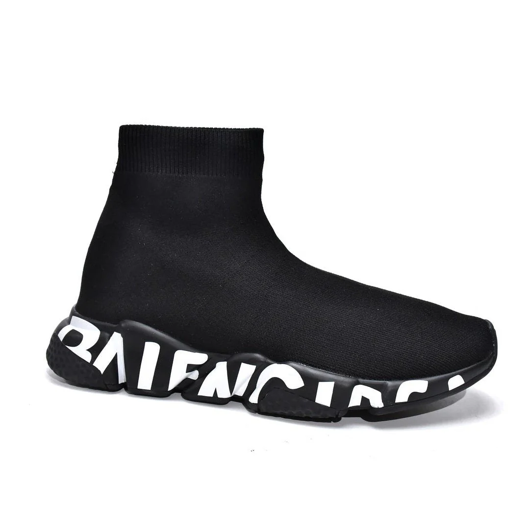 BALENCIAGA SPEED GRAFFITI TRAINER x BLACK - Sneaker Replica Workshop