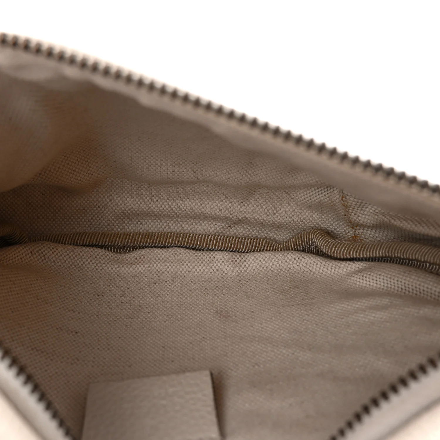 Grained Calfskin Small Logo Belt Bag White - Top Club
