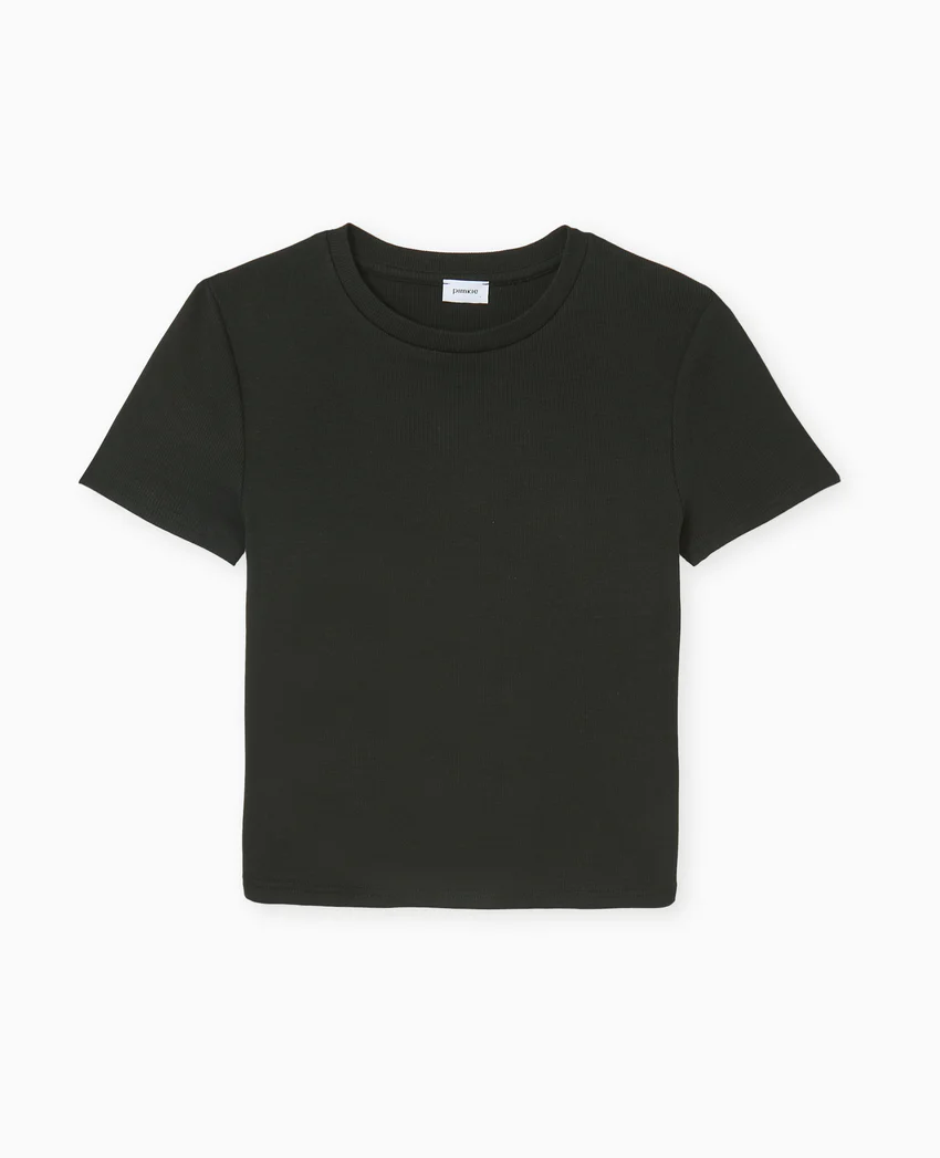 Pimkie T-shirt court en maille côtelée