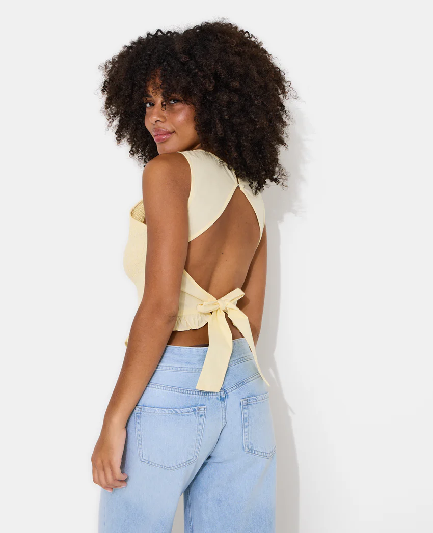 Pimkie Top smocké avec dos ouvert