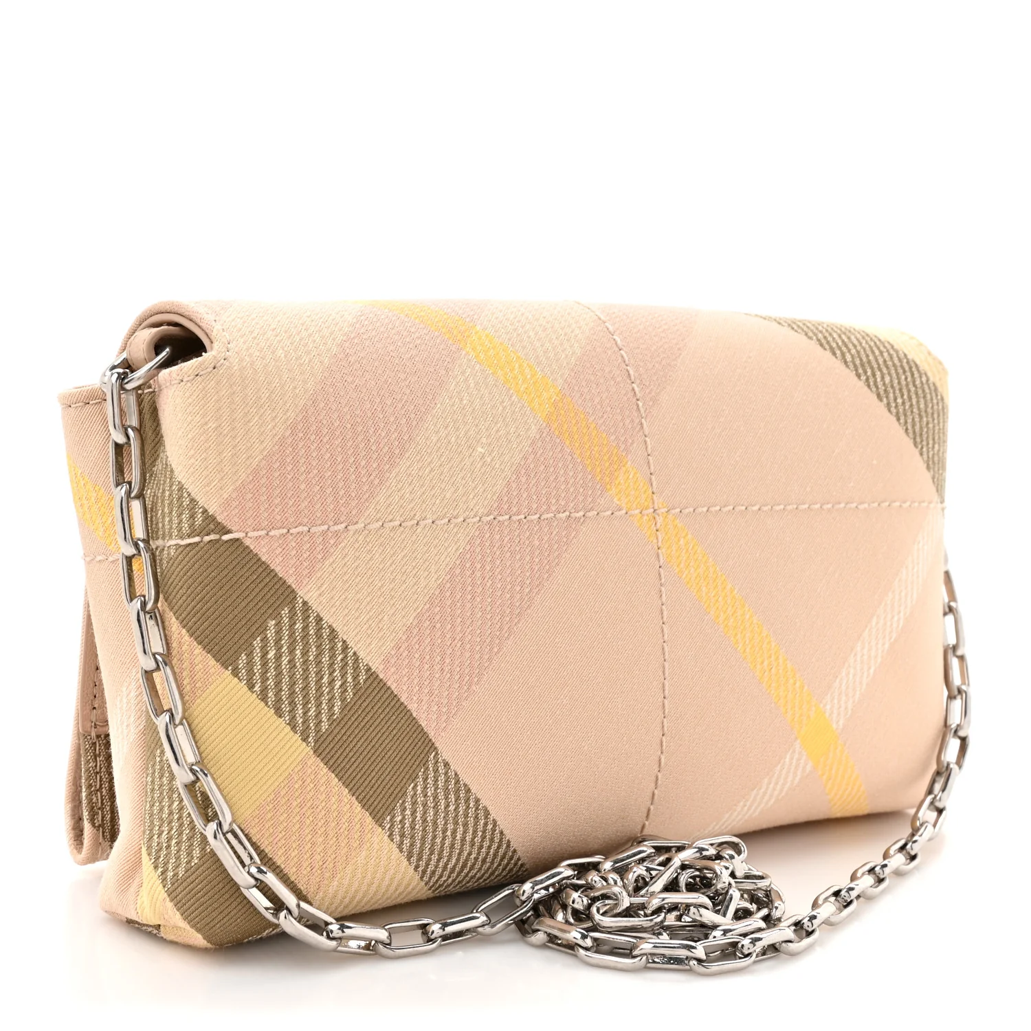 Jacquard Check Soft Snip Mini Chain Bag Teacup - Top Club