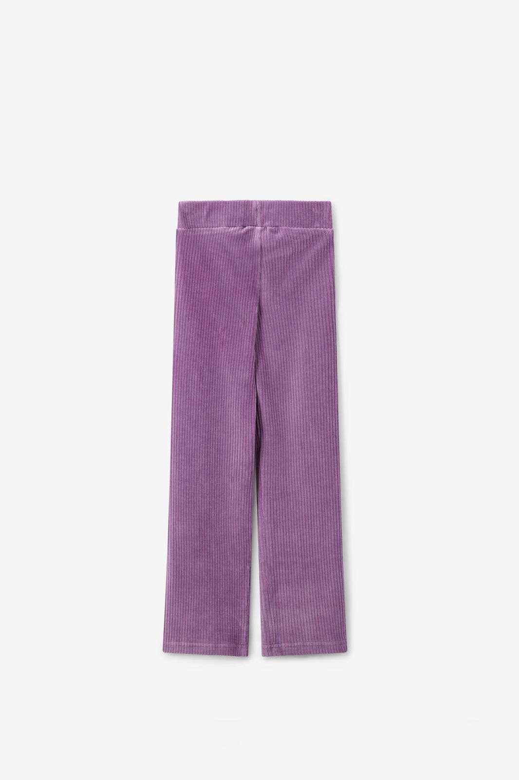 Paarse rib flared legging