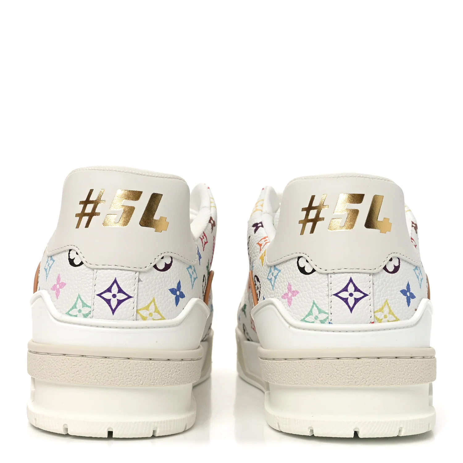 LV X TM Calfskin Monogram Multicolor Womens LV Trainer Sneakers 39 White Multicolor - Top Club