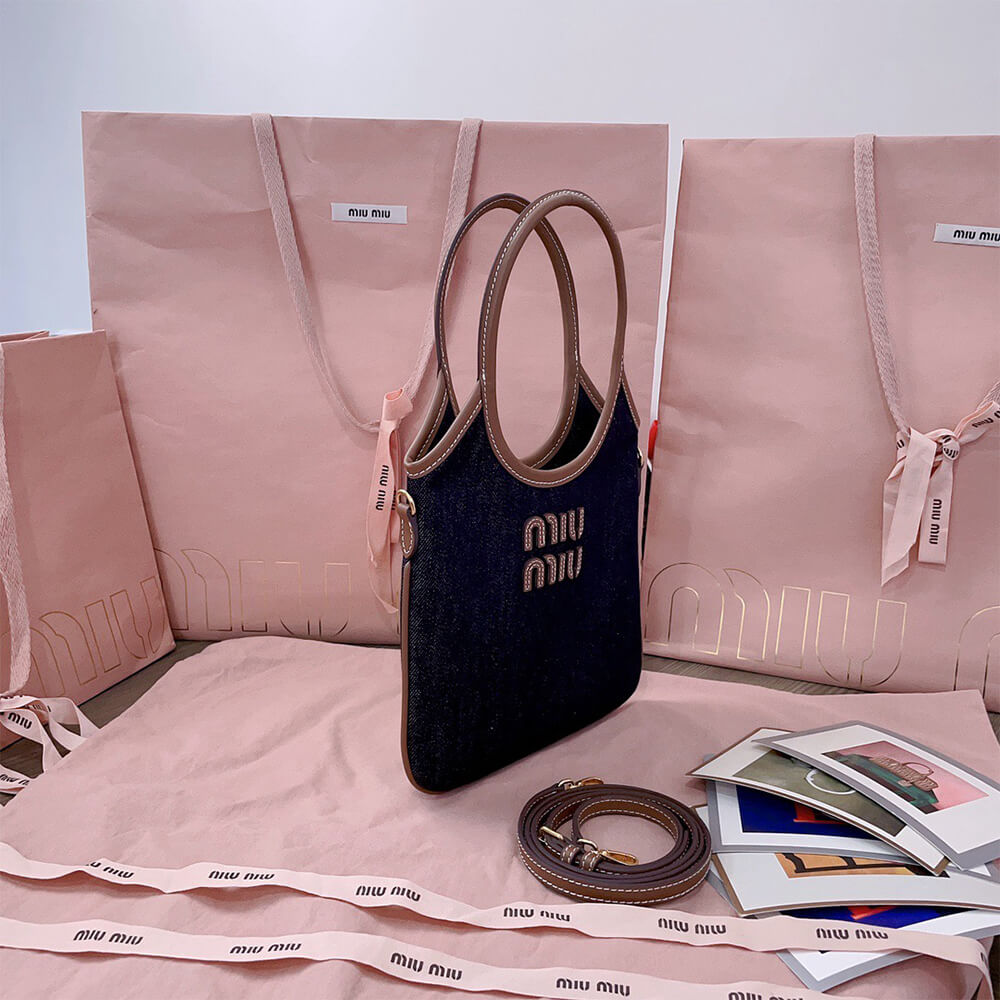 MIUMIU MINI IVY canvas and leather bag(HIGH-END GRADE) - Top Club