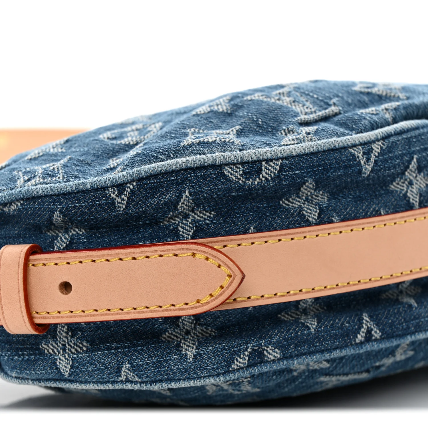 Monogram Denim Croissant MM Blue - Top Club