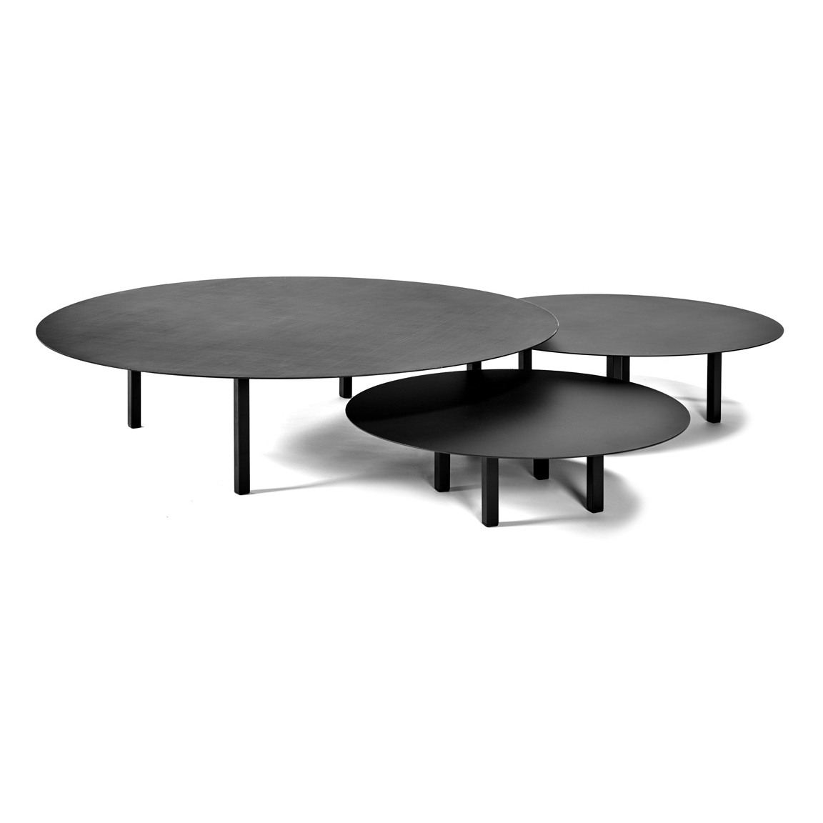 Salontafel 02 Ø78 cm zwart