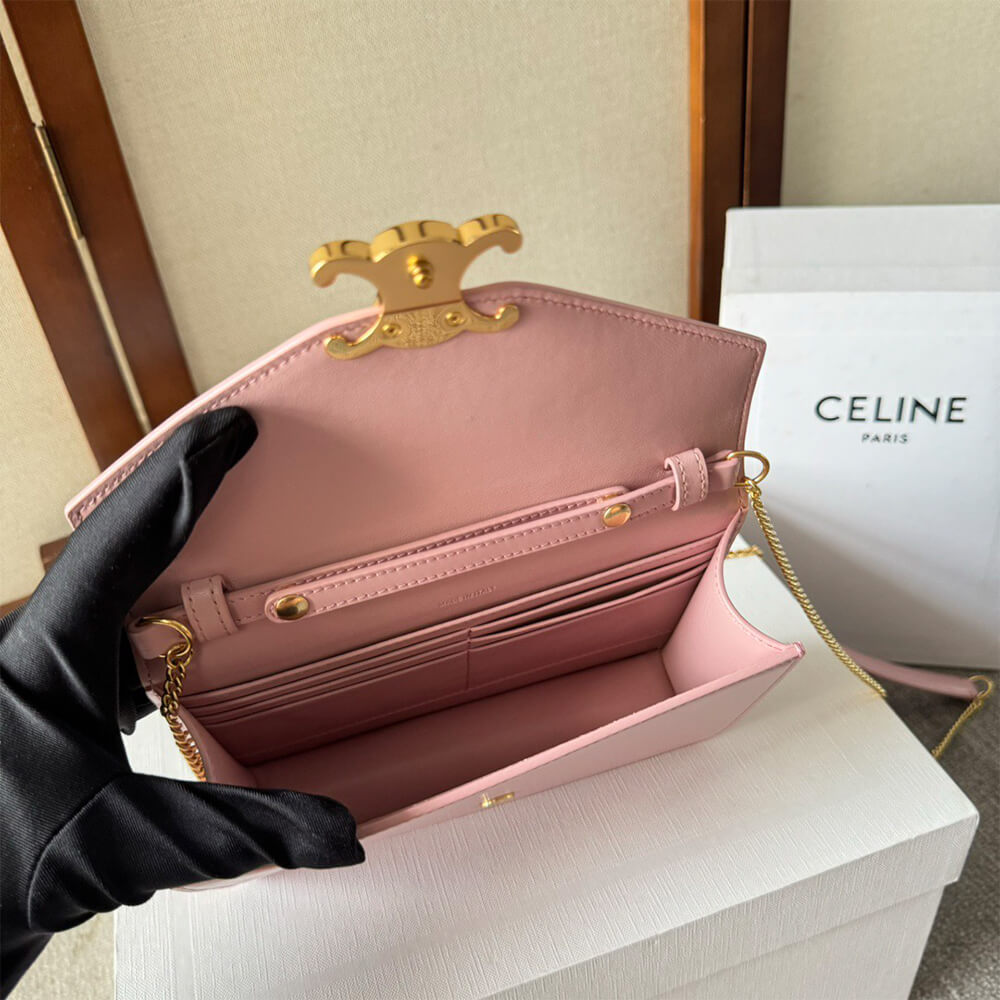 WALLET ON CHAIN MARGO in Shiny calfskin(HIGH-END GRADE) - Top Club