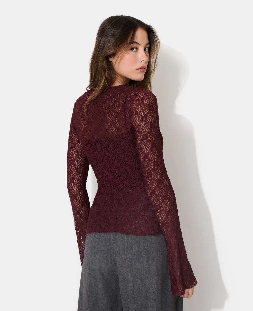 Pimkie Top en dentelle manches flare