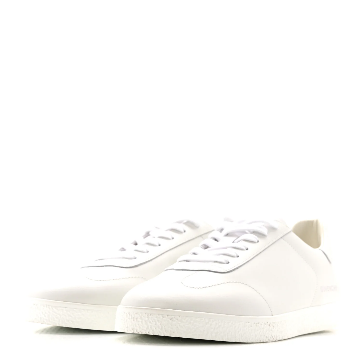 Calfskin Logo Debossed Town Sneakers 43 White - Top Club