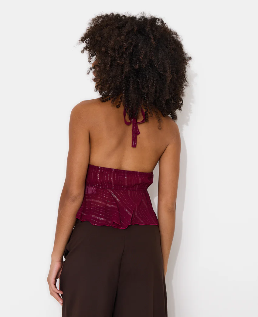 Pimkie Top dos-nu en voile rayé avec lurex