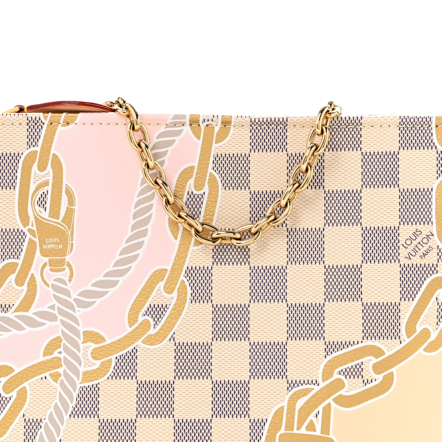 Damier Azur Nautical Toiletry Pouch On Chain - Top Club