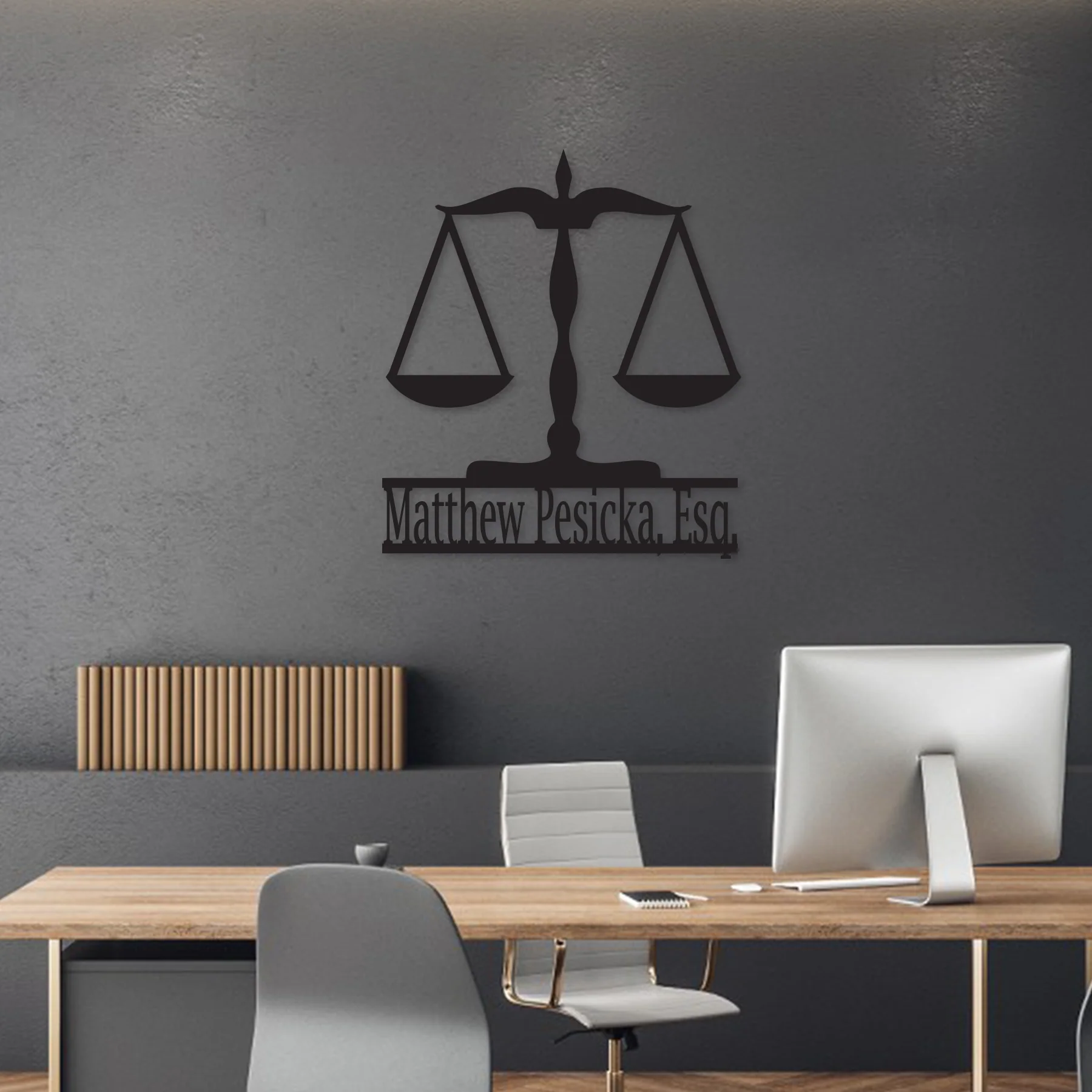 Scales of Justice Metal Wall Decor - Alvarez Pro Painting LLC