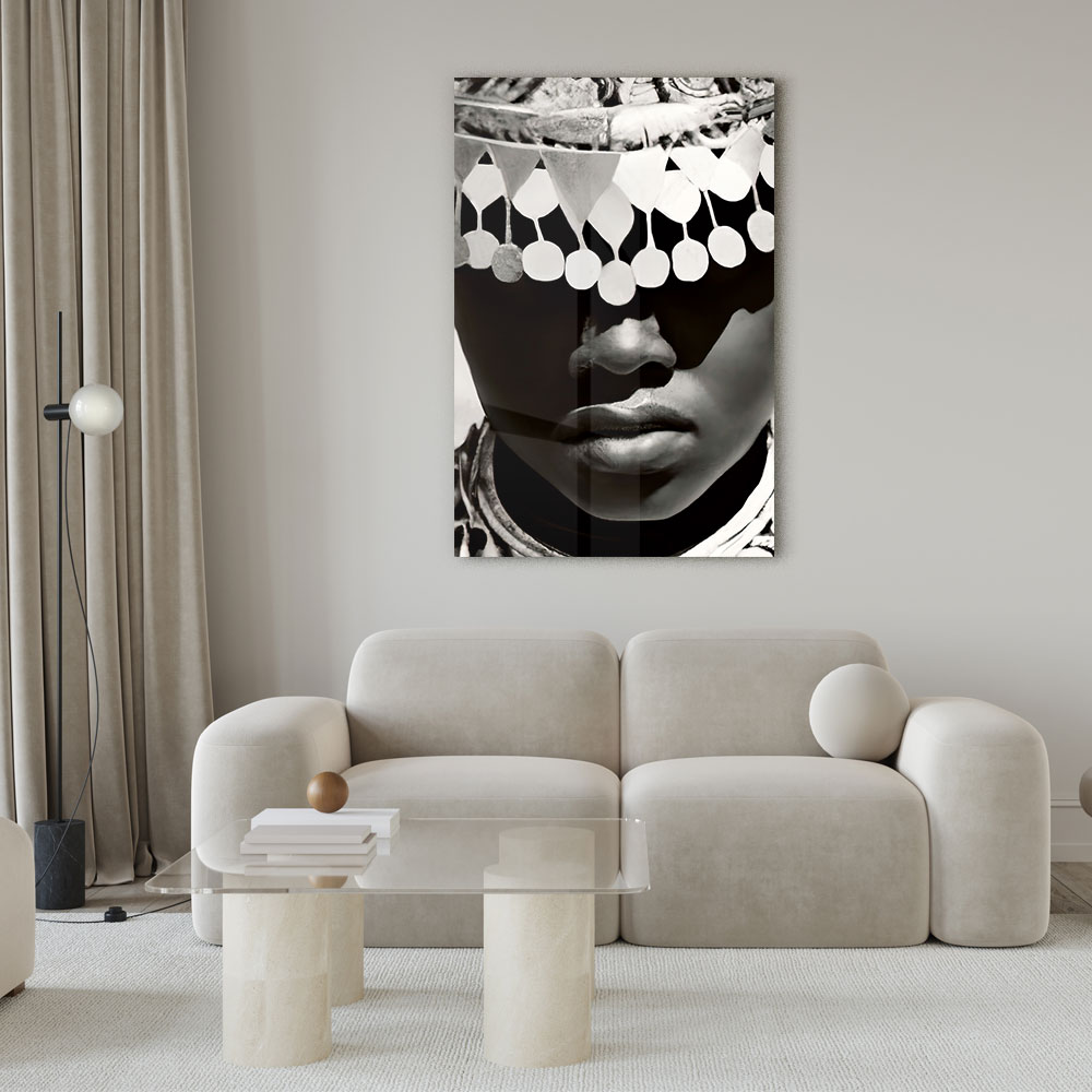 Walljar acrylglas schilderij - Silver Men Acrylglas schilderij - 150 x 225 cm