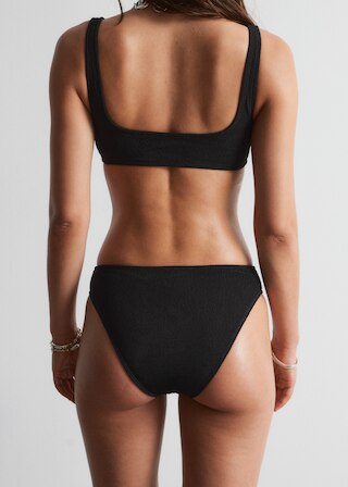 & Other Stories TEXTURED HIGH-WAIST BIKINI BRIEFS