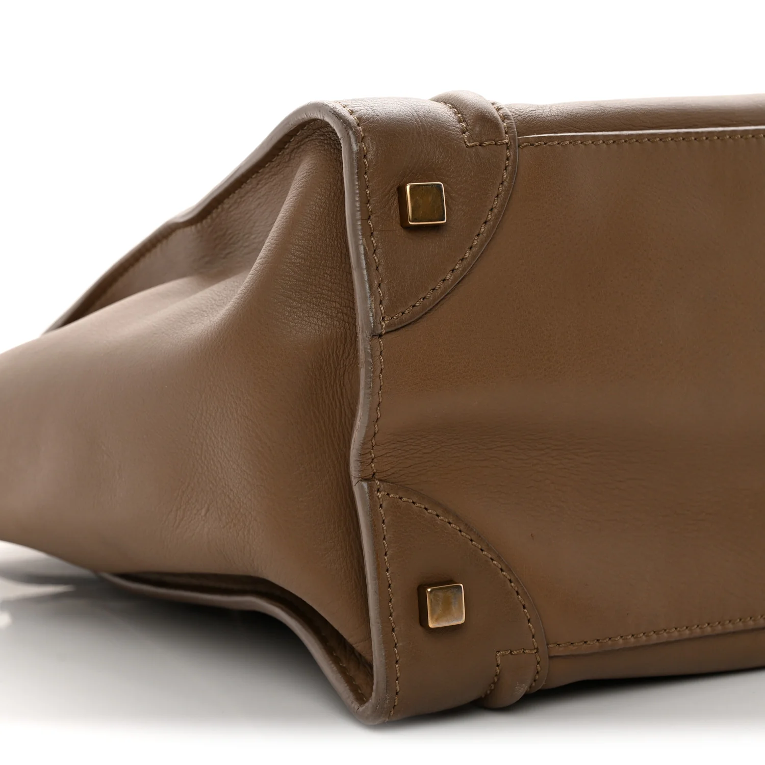 Smooth Calfskin Mini Luggage Camel - Top Club