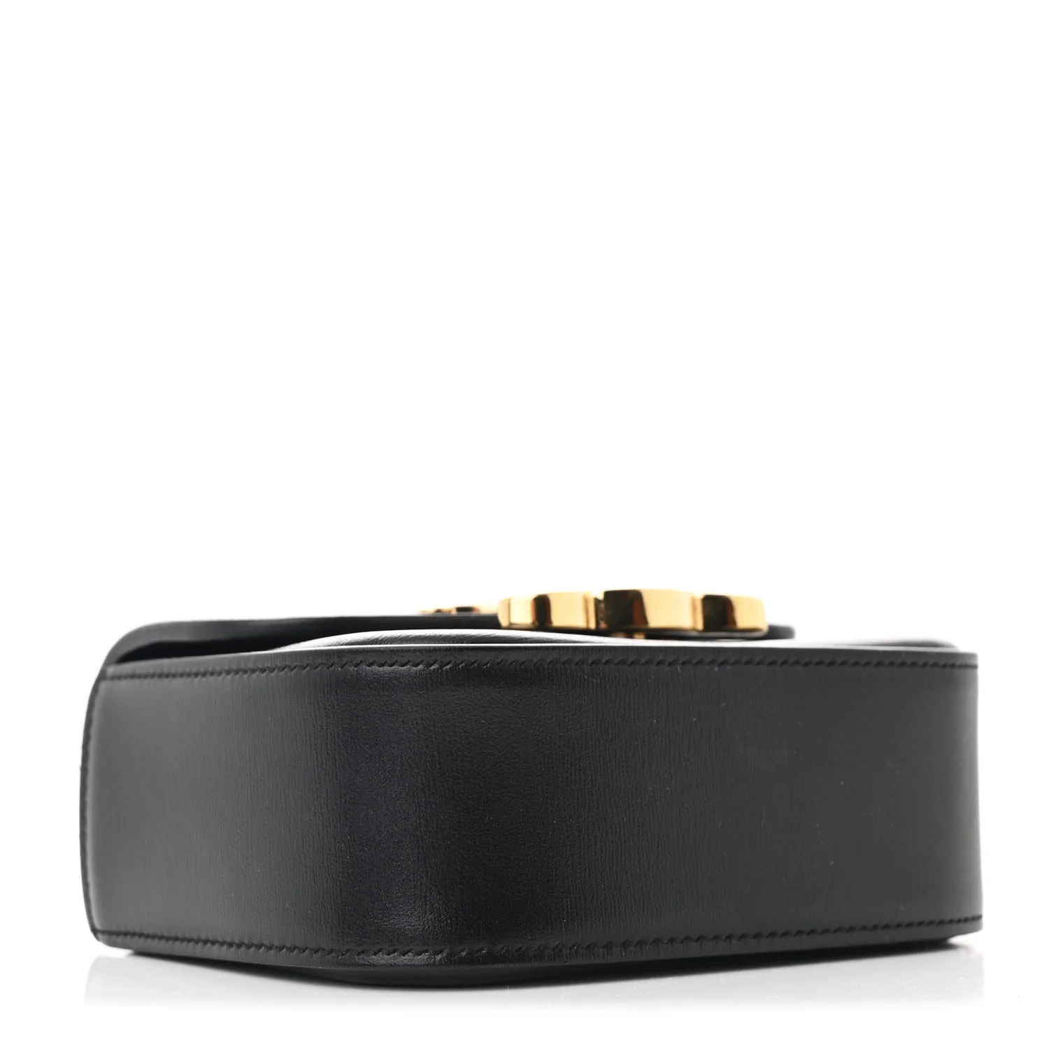 Shiny Calfskin Mini Triomphe Black - Top Club