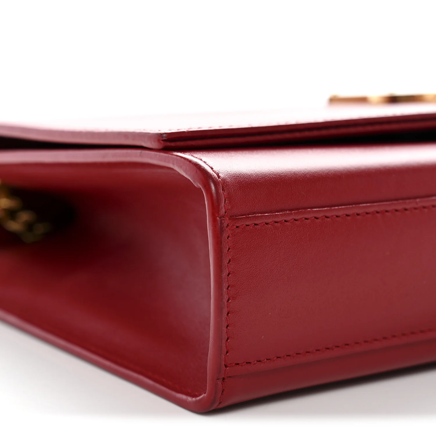 Smooth Calfskin Medium Classic Monogram Kate Tassel Satchel Lipstick Red - Top Club