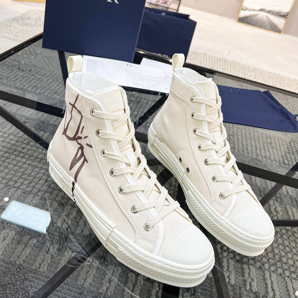 B23 CACTUS JACK DIOR HIGH-TOP SNEAKER - Top Club