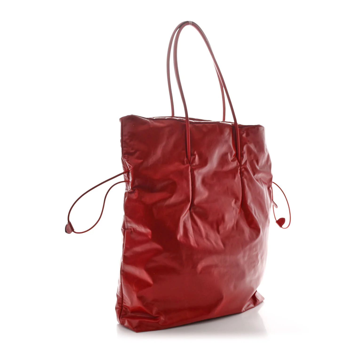 Calfskin Polly Tote Red - Top Club
