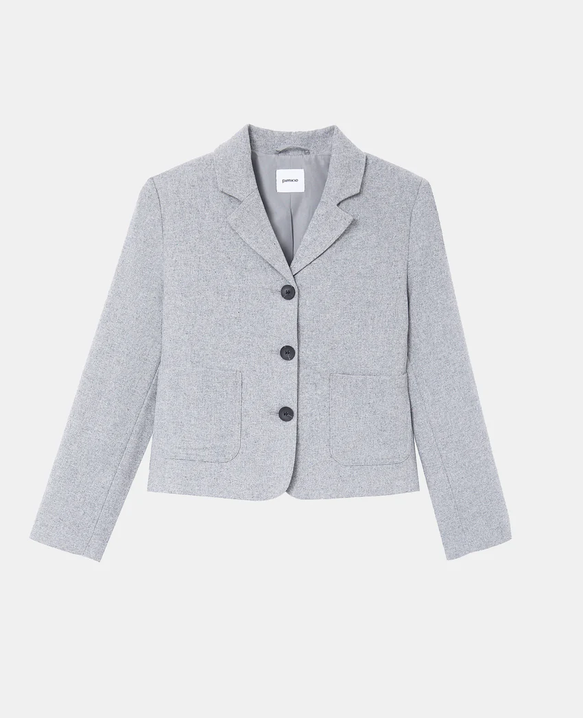 Pimkie Veste blazer cintrée avec laine