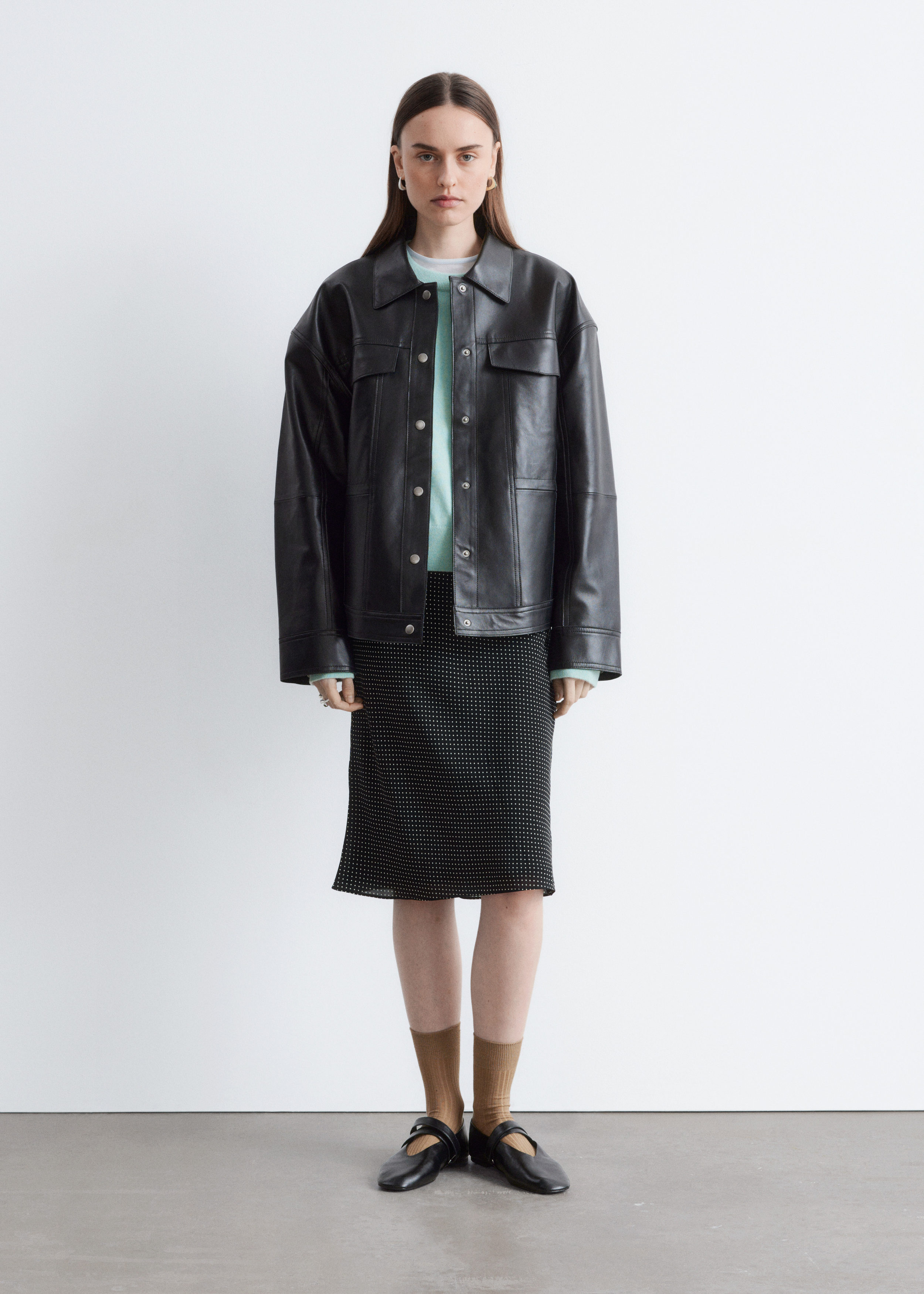 & Other Stories KNEE-LENGTH SLIP SKIRT
