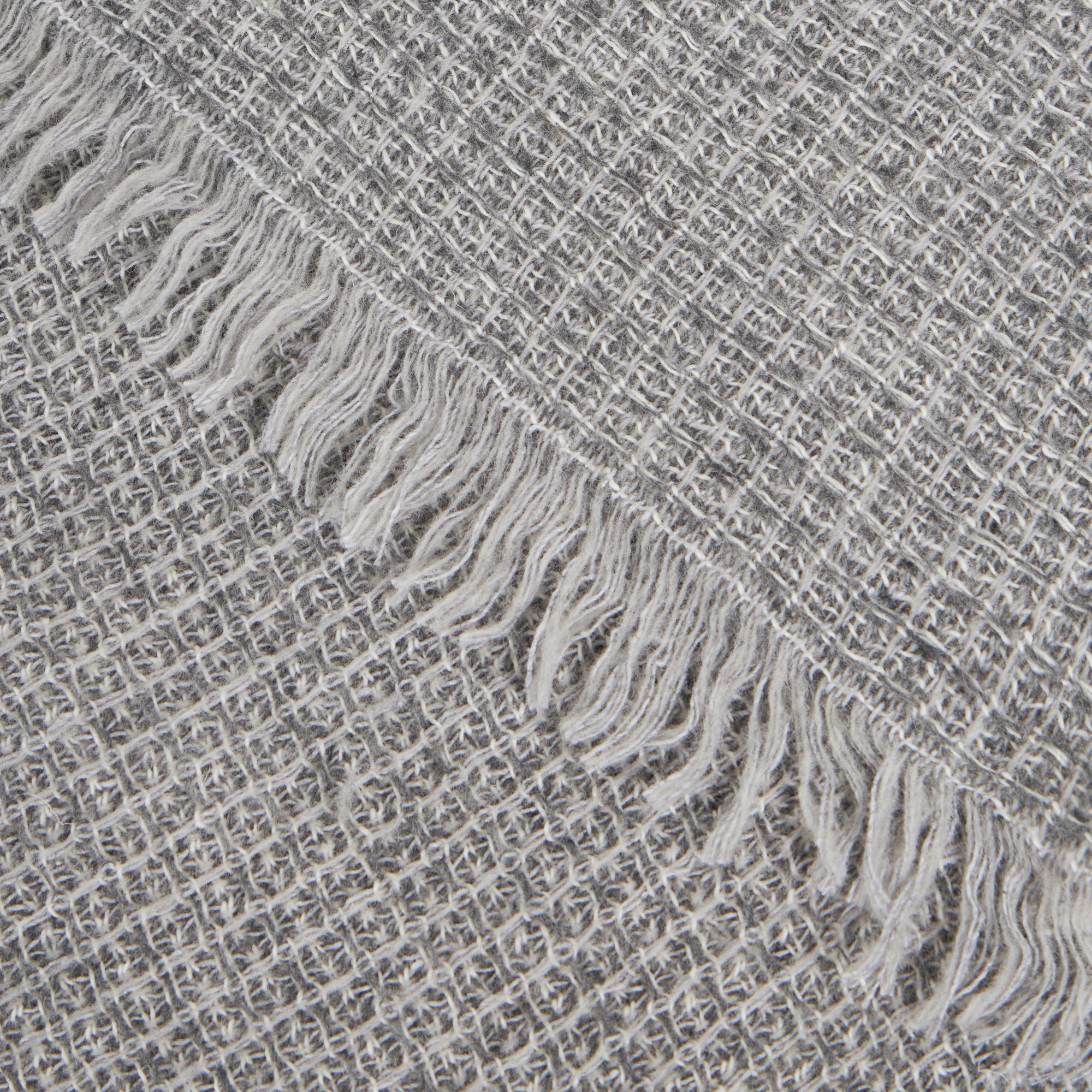 Telo Arredo Copridivano In Plaid Grandecor In Tinto In Filo Armonia 130X170 Grigio Bellora