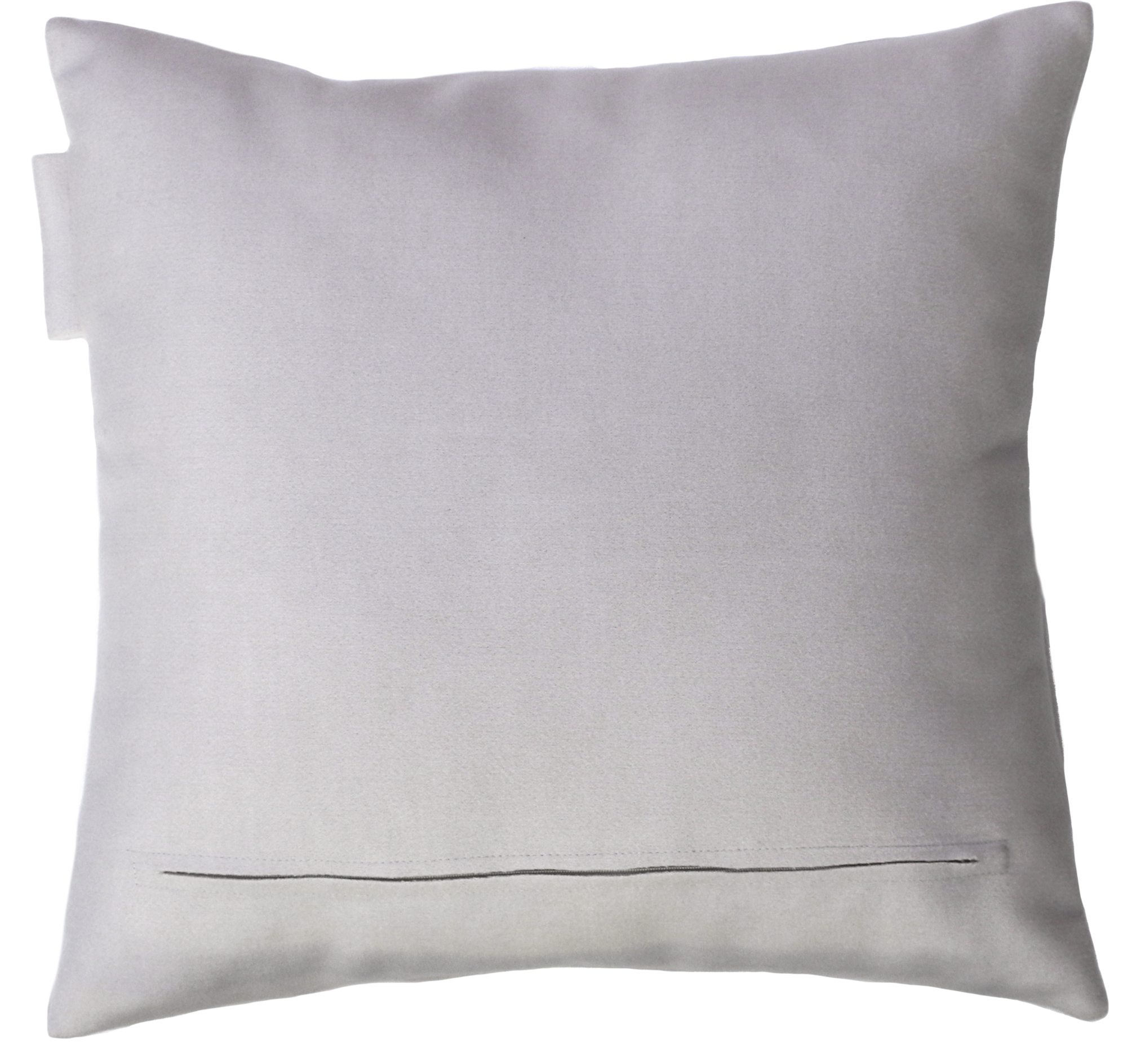 kussen 3 streep label zand 48x48cm