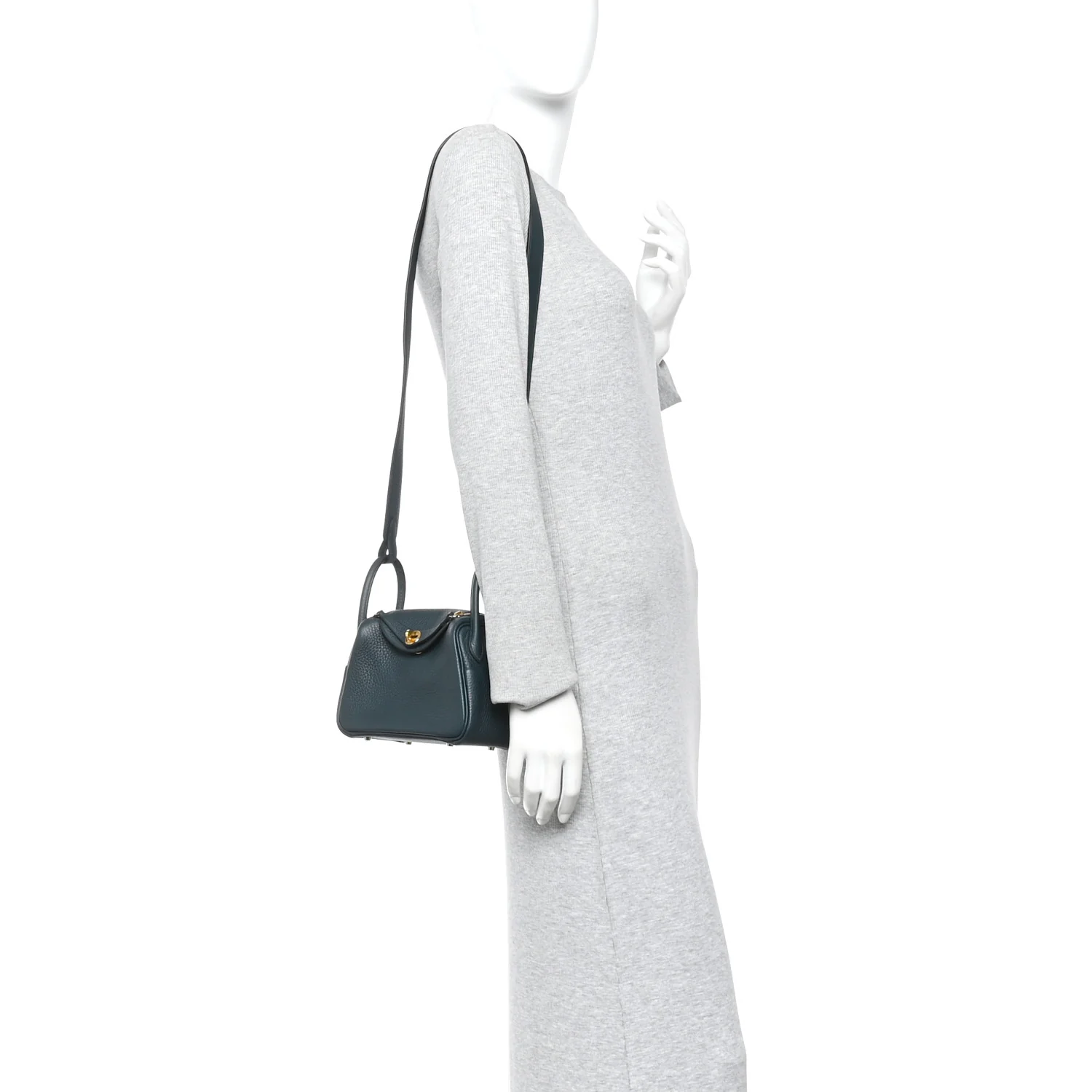 Taurillon Clemence Mini Lindy 20 Vert Cypress